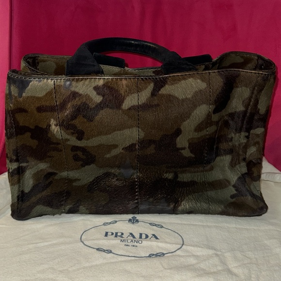 Prada pony hair Camouflage Tote Bag - Picture 5 of 16